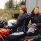 Women’s Leather Moto Gloves W-TEC Polcique - S