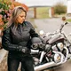 Damskie jeansy motocyklowe W-TEC C-2011 czarne - Czarny
