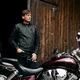 Men's moto jacket W-TEC Flipside - Matte Black