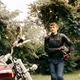 Skórzane rękawice motocyklowe W-TEC Reubal NF-4190 - Czarno-czerwony
