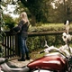 Damen Motorrad Lederstiefel W-TEC NF-6090 - schwarz