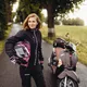 Moto čelada W-TEC V105 - črna-zelena