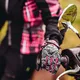 Women’s Leather Moto Gloves W-TEC Malvenda - L