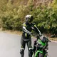 Męska skórzana kurtka motocyklowa W-TEC Velocity - OUTLET - Czarny-fluo