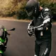 Męska skórzana kurtka motocyklowa W-TEC Velocity - OUTLET - Czarny-fluo
