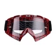 Motocross szemüveg iMX Mud Graphic - piros-fekete