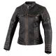 Women’s Leather Motorcycle Jacket Rebelhorn Hunter Pro Lady CE - Vintage Black