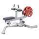 Seated Calf Raise Machine Steelflex PlateLoad Line PLSC - Black-Red - Grey