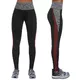 BAS BLACK Extreme Damen Leggings - schwarz-grau-rot