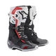 Motorcycle Boots Alpinestars Tech 10 Supervented Perforated Black/White/Gray/Red 2022 - Black/White/Grey/Red - Black/White/Grey/Red