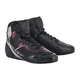 Women’s Motorcycle Shoes Alpinestars Stella FASTER-3 Rideknit Black/Silver/Pink - Black/Silver/Pink