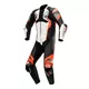 Jednodielna moto kombinéza Alpinestars Atem 4 biela/čierna/červená fluo/šedá - biela/čierna/červená fluo/šedá