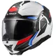 Překlopná přilba LS2 FF910 Advant II Triple White Blue Red P/J