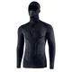 Moto thermo triko s kuklou Rebelhorn Therm II 2in1 Long Sleeve - černo-šedá - černo-šedá