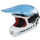 Motocross Helmet Scott 350 Pro Race - Black-Green - Blue-Orange