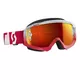 Moto Goggles Scott Hustle MXVI - Oxide Red-White-Orange Chrome