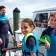 Gyerek úszómellény Jobe Youth Vest - kék-zöld