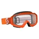 Moto brýle SCOTT Hustle MXVII Clear - Orange - Orange