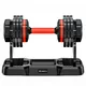 Adjustable Single-Handed Dumbbell Set inSPORTline DuraBell® 2 x 6.5 – 24.5 kg w/ Rack