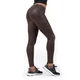 Women’s Leggings Nebbia Leather Look Bubble Butt 538 - Brown - Brown