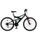 Celoodpružený bicykel DHS Kreativ 2641 - model 2013 - čierno-zelená - čierno-zelená