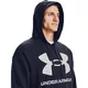 Men’s Hoodie Under Armour Rival Fleece Big Logo HD - Tech Blue Light Heather