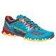 Pánske bežecké topánky La Sportiva Bushido Men - Tropical Blue/Cardinal Red, 43 - Tropical Blue/Cardinal Red