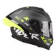 Moto přilba Lazer Rafale SR - Ride Oni (Black-Grey-Yellow Fluo-Matt)