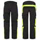 Dětské rostoucí moto kalhoty W-TEC Pinapoco - černá-fluo - černá-fluo