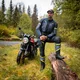 Moto kalhoty W-TEC Modock - černo-modro-fluo žlutá