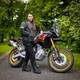 Dámská letní moto bunda W-TEC Jelsa - šedá-fluo