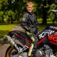 Dětská rostoucí moto bunda W-TEC Pinapoco - černá-fluo