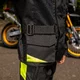 Dětská rostoucí moto bunda W-TEC Pinapoco - černá-fluo