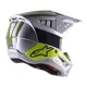 Motorcycle Helmet Alpinestars S-M5 Bond Gray/Yellow Fluo/Green Glossy 2022