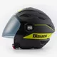 Moto prilba Blauer Brat Black/Fluo Yellow - čierna/žltá fluo