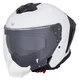 Moto přilba W-TEC Voltik - bílá lesk - bílá lesk