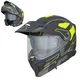 Výklopná moto přilba 3v1 W-TEC Neovu Graphic - černá-fluo