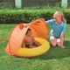 Paddling Pool with Sun Shade Bestway 97 x 97 cm - Orange