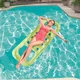 Inflatable Pool Lounger with Water Hole Bestway - Pink