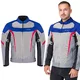 Letní pánská moto bunda W-TEC Mirelio - šedo-modro-červená