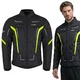 Letní pánská moto bunda W-TEC Mirelio - černá-fluo