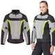 Letní dámská moto bunda W-TEC Mirelia - černo-šedo-růžová - černo-šedo-fluo