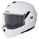 Překlopná moto přilba W-TEC Sabron P/J - White