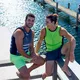 Pánske kúpacie kraťasy Jobe Swimshorts 8001 - šedá