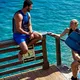 Pánske kúpacie kraťasy Jobe Swimshorts 8001 - šedá