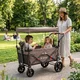 Skládací transportní vozík inSPORTline StrollKidz s možností přepravy dětí