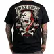 Koszulka T-shirt motocyklowy BLACK HEART Crusty Demons - Czarny