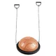 Balanční podložka inSPORTline Dome Edge s gumovými expandéry - černá - černá-mocha mousse