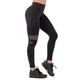 Nebbia leggings Sporty magas derékkal és oldalzsebbel - fekete - fekete