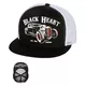 Шапка BLACK HEART Rat Rod Trucker - бяло